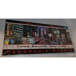 PANORAMIC 750 pc Buffalo Games Jigsaw Puzzle 3' NYC TIMES SQUARE NEW YORK CITY
